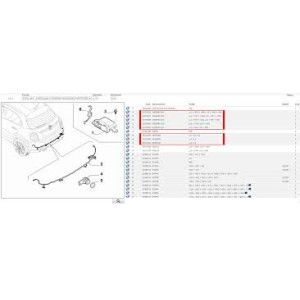 ANELLO SUPP SENSORE PARAURTO POST FIAT 500X 15--