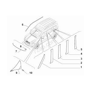 MODAN PIANTONE TETTO A/SX FIA DOBLO 15--