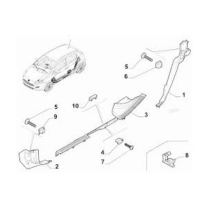 BATTICALCAGNO SX FIAT PUNTO 12--