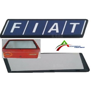 SCRITTA POST ''FIAT'' BLU X FIAT SEICENTO/PANDA