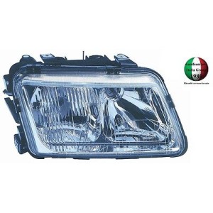 PROIETT DX AUDI A3 96--00 C/FEND REG. EL (H7+H4)