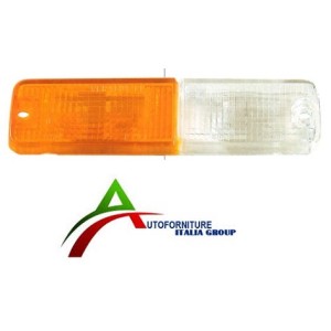 TRASPARENTE ANT DX FIAT 127 77-- BIANCO E ARANCIO