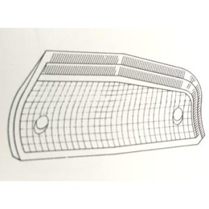 TRASPARENTE ANTERIORE SX PRISMA 86--89 BIANCO