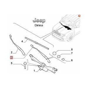 BRACCIO SPAZZOLA ANT SX JEP RENEGADE 14--