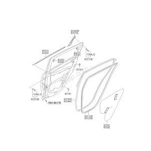 COPRI PIANTONE PORTA POST SX KIA SPORTAGE 14--