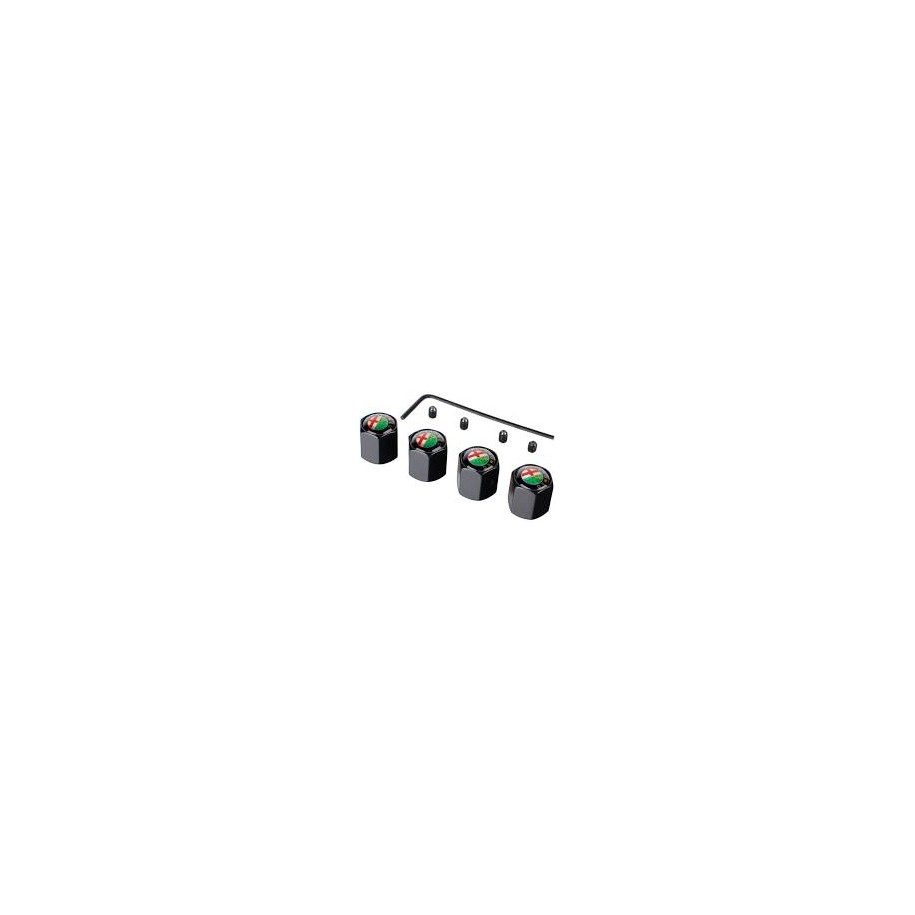 KIT COPRIVALVOLA LOGO (ALFA ) TONDO NERO 4PZ