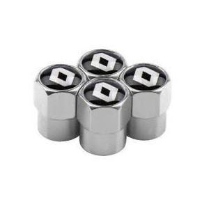 KIT COPRIVALVOLA LOGO (RENAULT)ESAGONALE CROMA 4PZ