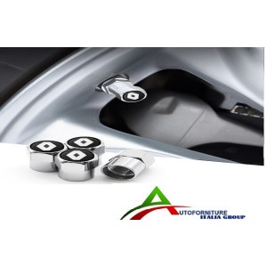 KIT COPRIVALVOLA LOGO (RENAULT)ESAGONALE CROMA 4PZ