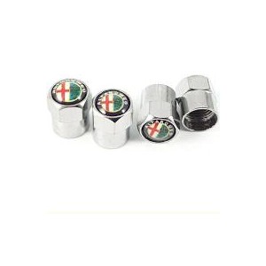 KIT COPRIVALVOLA ALFA TONDO CROMATO 4PZ