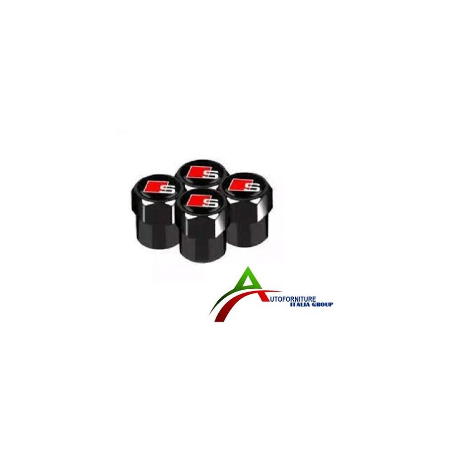 KIT COPRIVALVOLA AUDI S3 ESAGONALE ROSSO 4 PEZZI