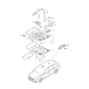UNITA COMANDO TETTUCCIO ANTERIORE AUD A6 11--