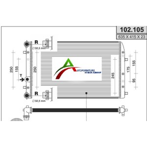 RADIATORE SEAT/SKODA/VW 1.2-1.4-1.6-1.4 TDI