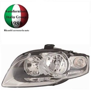PROIETTORE SX AUDI A4 06-- C/MOTORE (H7+H7)
