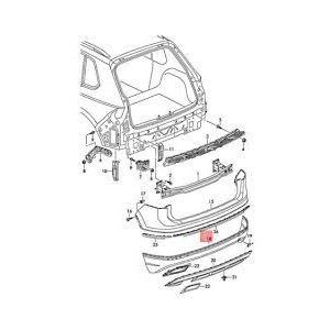 SPOILER PARAURTI P/INF AUDI Q3 11--