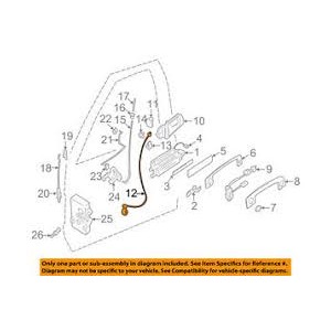 CAVO MANIGLIA INT A/SX AUD 80 89--