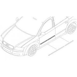 MODANATURA PORTA POST SX AUDI A4 07--