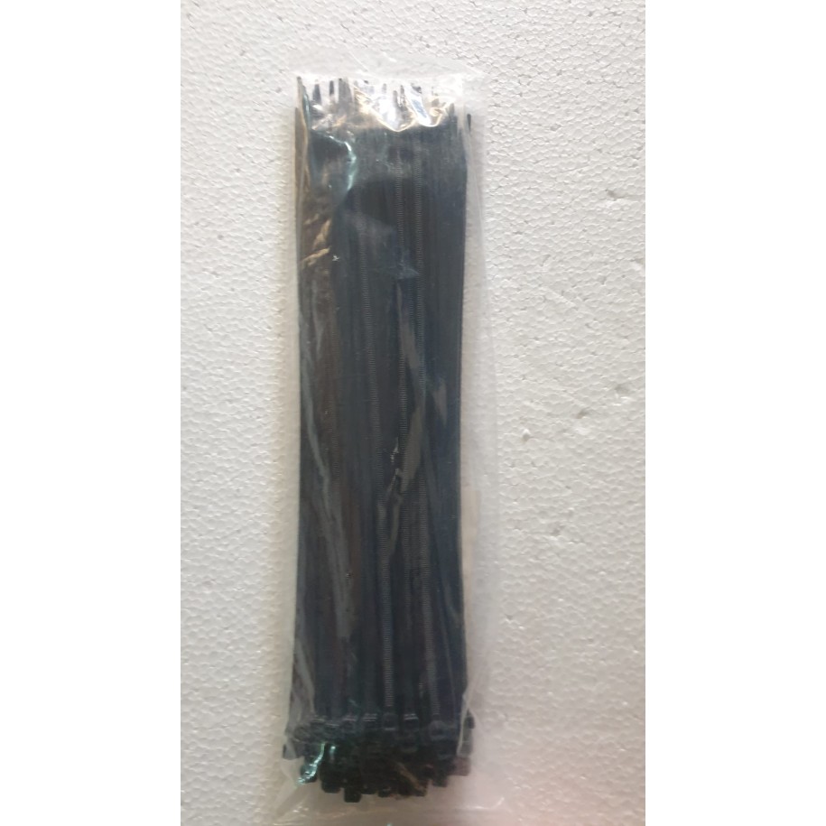 FASCETTE PER CAVI IN NYLON NERO 4.8X350MM 100 PZ.