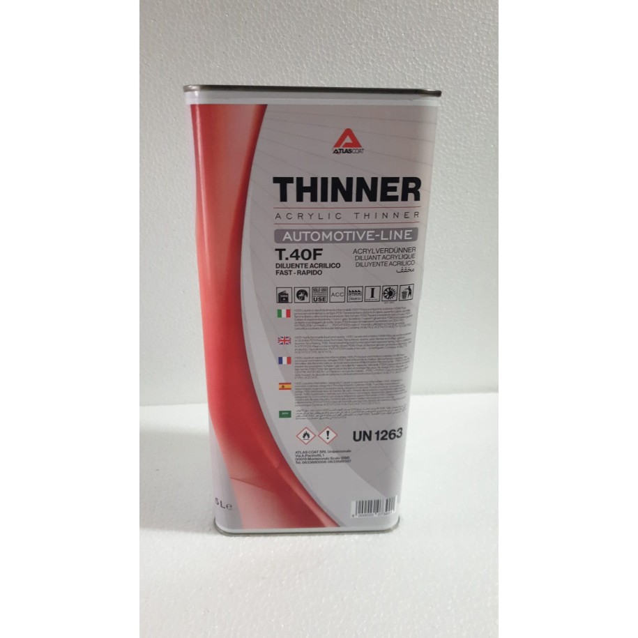 DILUENTE ACRILICO ATLAS RAPIDO T40F 5L