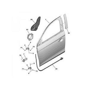 CERNIERA INF. PORTA ANT.SX PG 3008 17--