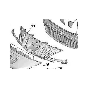 SUPPORTO PARAURTI ANT SUP PG 206 PLUS