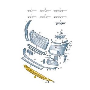 RIPARO SOTTO PARAURTI ANTERIORE  Q5 17--