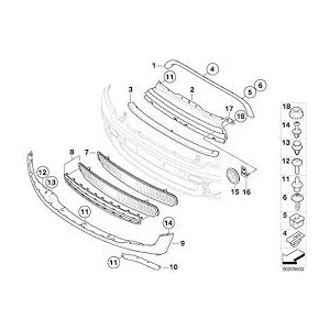 PARAU ANTER BMW X5 G05 18-- CON FORI PDC E TAPPO T
