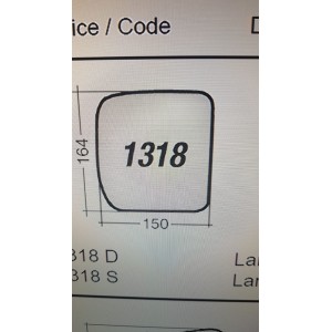 VETRO SPECCHIO SX LAND ROVER DEFENDER 20-- CROMATO