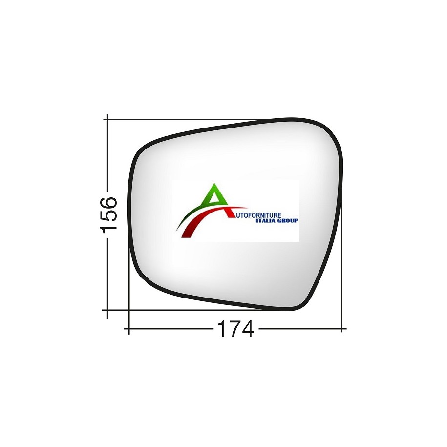 VETRO SPECCHIO SX RENAULT ALASKAN 16--