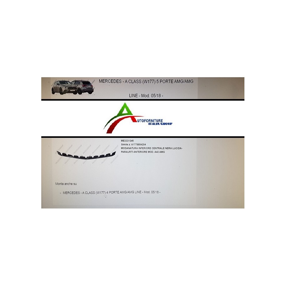 MODAN PARAU ANT INF CENTR CLASSE A W177 18-- A43