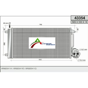 CONDENSATORE A1 10--IBIZA 08--POLO 09--14--FABIA 1