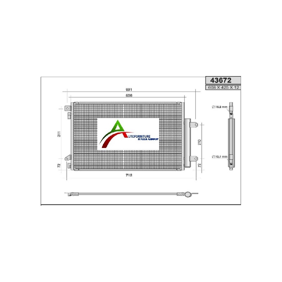 COND SUZ SX4 S-CROSS 13--16 / VITARA 15--1.6 DDiS