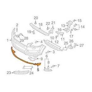 SPOILER PARAURTI ANT AUDI Q7 06--