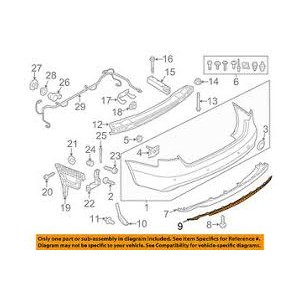 SPOILER PARAU POST AUDI A4 12-- MOD S.LINE