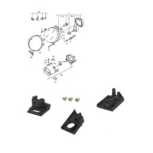 KIT RIPARAZIONE FARO DX VW LUPO 98--05
