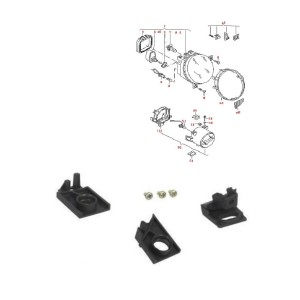 KIT RIPARAZIONE FARO SX VW LUPO 98--05
