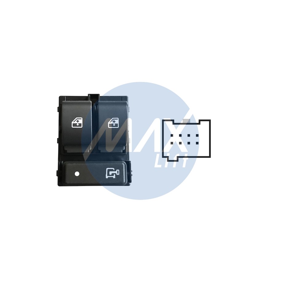 BLOCC PULSANT SX DUCATO 06--2INT 8PIN BLOC/POTR GR