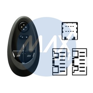 PULSANT ANT SX IVECO DAILY 00-- 2 INT 20 PIN