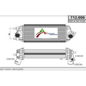 INTERCOOLER HYU IX35 KIA SPORTAGE 10--15 1.7 CRDI