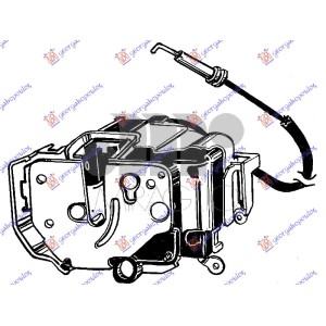 SERRATURA PORTA A/SX FIA PANDA 12--EL 4 PIN