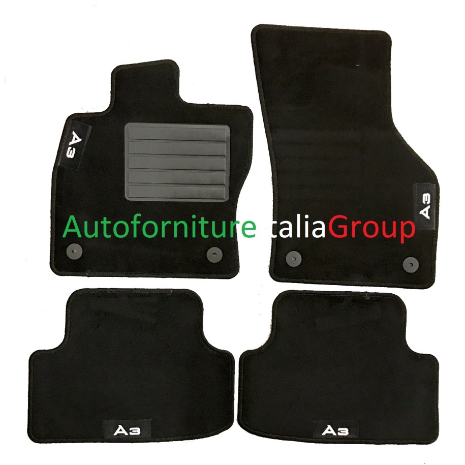 SR TAPPETI AUDI A3 12-- SPORT BACK  4FIX 4LOGHI