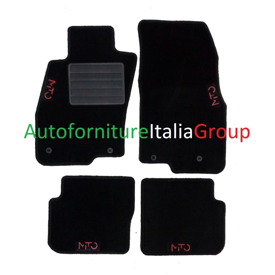 SR TAPPETI ALFA MITO 4L 4FIX  S/ROSSA B/NERO
