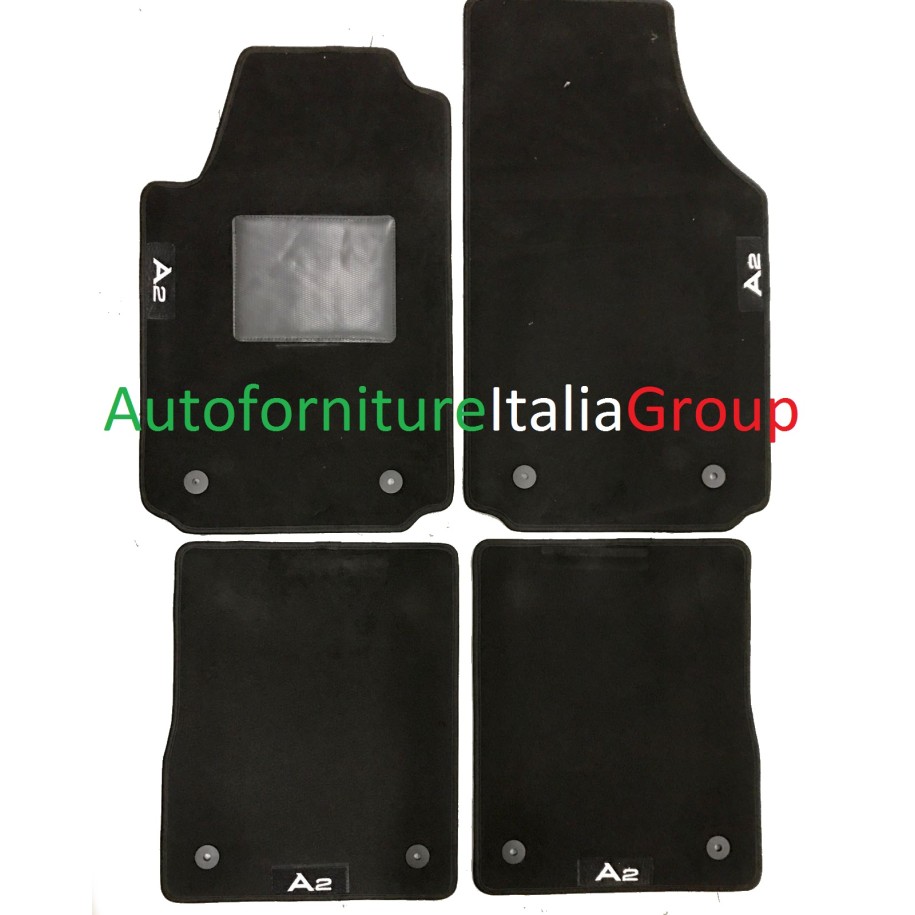 SR TAPPETI AUDI A2 99--05 4LOGHI 8FIX