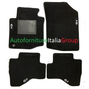 SR TAPPETI CITROEN C1 05--14 1 FIX 4LOGHI