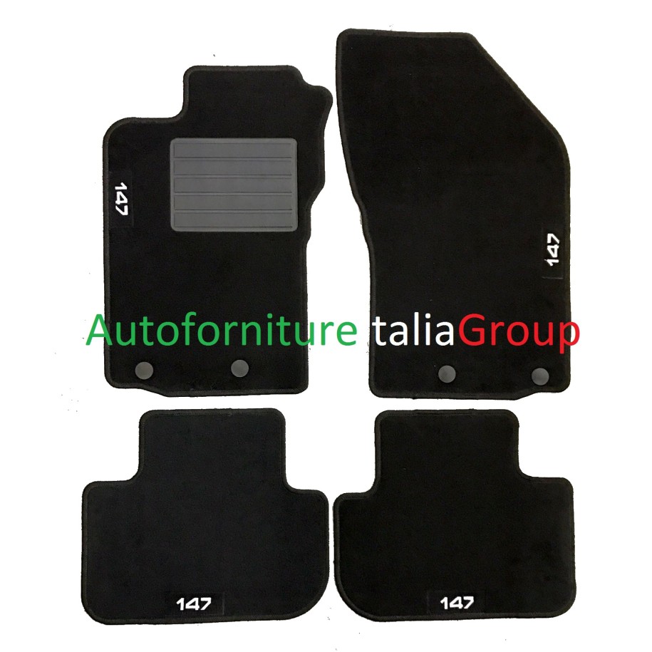 SR TAPPETI RENAULT CLIO 05--12 4LOGHI 2FIX INT 16C