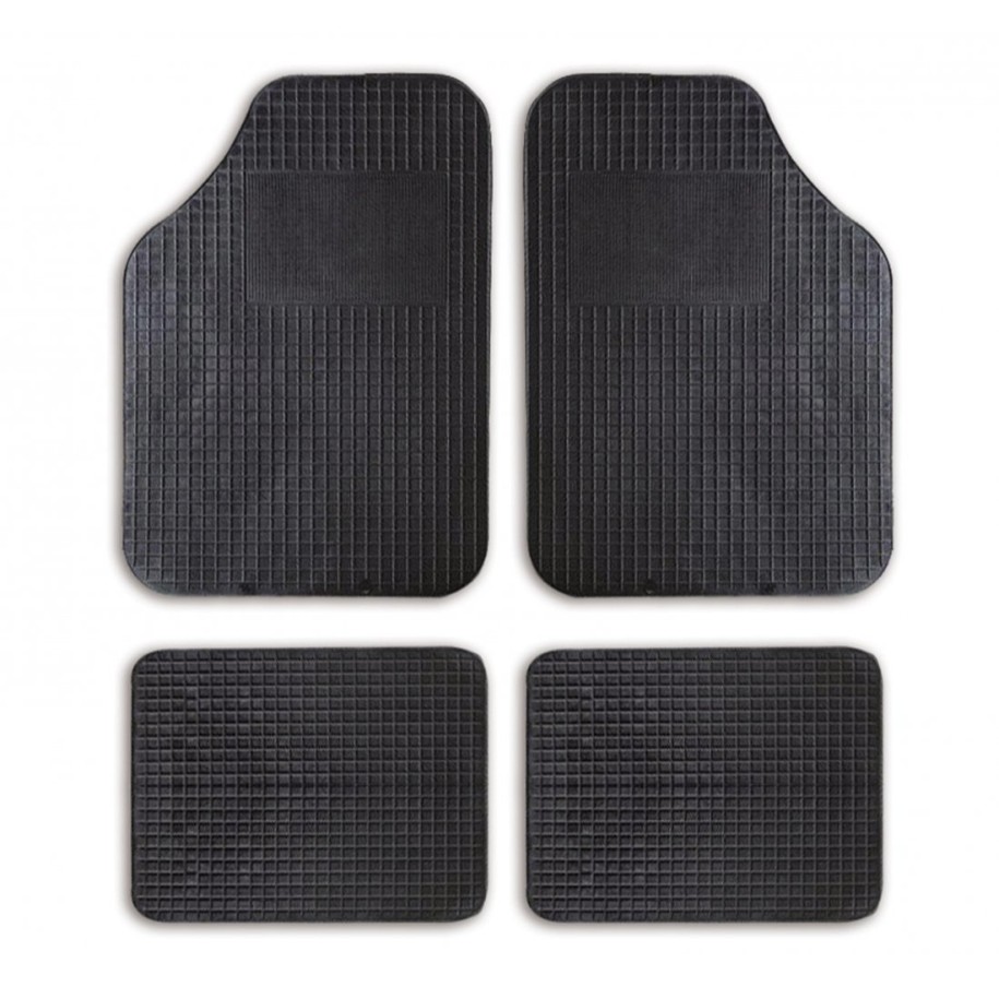 SERIE TAPPETI UNIVERSALI GOMMA 4PEZZI