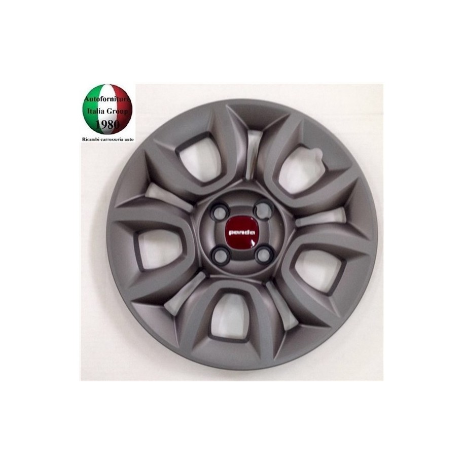 COPRICERCHIO PANDA 4X4 12-- 15''BRUNITA LOGO ROSSO