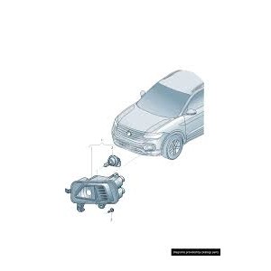 FEND DX C/LUCE DIURNA VW T-CROSS 19--