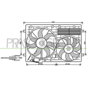 ELETTROVENTOLA  AUDI A3 II  / VW GOLF V 2.0 TDI-