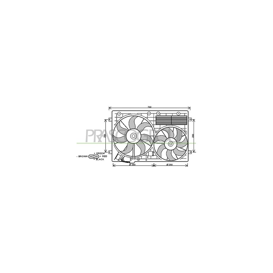 ELETTROVENTOLA  AUDI A3 II  / VW GOLF V 2.0 TDI-