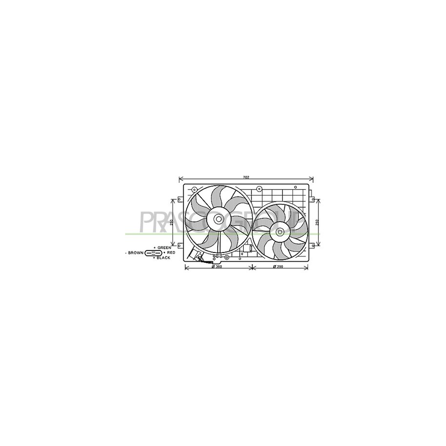 VENTOLA RAFFREDDAMENTO MOTORE AUDI A3 GOLF 03--